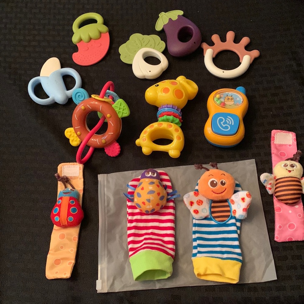 Azen  brand rattles and foot, wrist rattlers